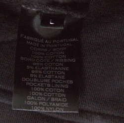 Balmain Black Cotton and Velvet Side Paneled Biker Jogger Pants L