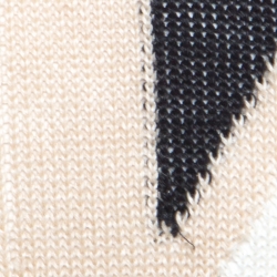 Pre Owned Balmain Tricolor Linen Blend Rip Detail Union Jack  Sweater L