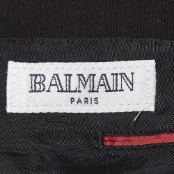 Balmain Vintage Black Striped Wool Suit M