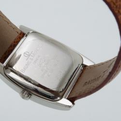 Pre Owned Baume & Mercier Classic Crème Dial Inox Plated Unisex Wristwatch