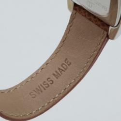 Pre Owned Baume & Mercier Classic Crème Dial Inox Plated Unisex Wristwatch