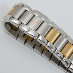 Pre Owned Baume & Mercier Riviera Two Toned Gold/Steel Unisex Wristwatch