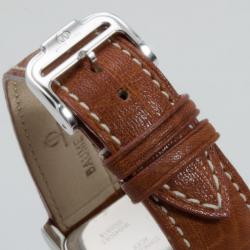 Pre Owned Baume & Mercier Regulateur Inox Plated Stainless Steel Unisex Wristwatch