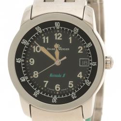 Baume & Mercier Black Stainless Steel Formula 1 Men's Wristwatch 33MM
