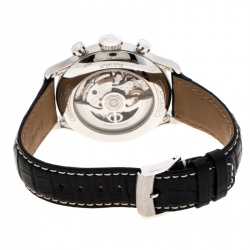 Pre Owned Baume & Mercier White Stainless Steel Capeland Flyback M0A10006 Men's Wristwatch 44 mm