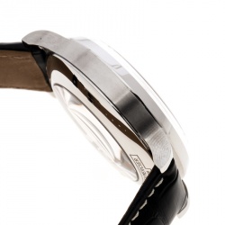 Pre Owned Baume & Mercier White Stainless Steel Capeland Flyback M0A10006 Men's Wristwatch 44 mm