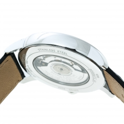 Pre Owned Baume And Mercier Silver White Stainless Steel Classima 65679 Men's Wristwatch 42 mm