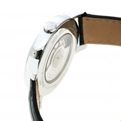 Pre Owned Baume And Mercier Silver White Stainless Steel Classima 65679 Men's Wristwatch 42 mm