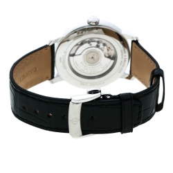 Pre Owned Baume And Mercier Silver White Stainless Steel Classima 65679 Men's Wristwatch 42 mm