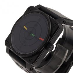 Pre Owned Bell & Ross Black Stainless Steel Aviation Type Men's Wristwatch 42MM