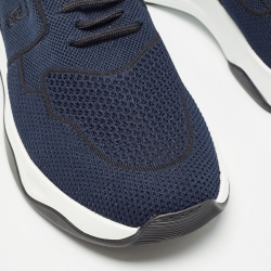 Pre Owned Berluti Blue Mesh Low Top Sneakers Size 42.5