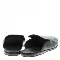 Berluti Black Leather Cyrus Slides Size 45