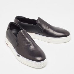 Berluti Black Leather Playtime Low Sneakers Size 40.5