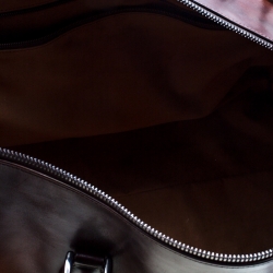 Berluti Two Tone Brown Leather Jour Off Travel Bag