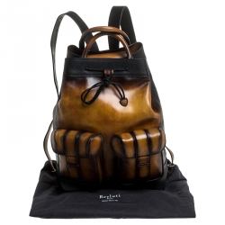 Berluti Brown Leather Horizon Backpack 