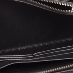 Berluti Black Leather Tali Scritto Double Zip Wallet