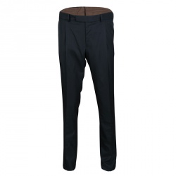 Pre Owned Berluti Navy Blue Striped Wool Drop 8 Fit Constructed Shoulder Detail Brera Suit L