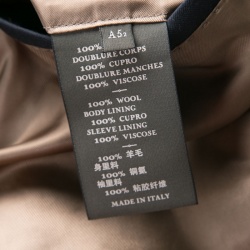 Pre Owned Berluti Navy Blue Striped Wool Drop 8 Fit Constructed Shoulder Detail Brera Suit L