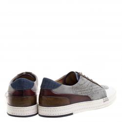 Berluti Multicolor Leather and Suede Sneakers Size 41