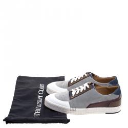 Berluti Multicolor Leather and Suede Sneakers Size 41