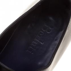 Pre Owned Berluti Black Leather Alessandro Lace Up Oxfords Size 41.5