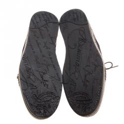 Pre Owned Berluti Blue Suede Lace Up Desert Boots Size 42