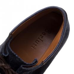 Pre Owned Berluti Blue Suede Lace Up Desert Boots Size 42