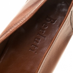 Pre Owned Berluti Brown Leather Penny Loafers Size 42.5