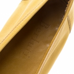 Pre Owned Berluti Yellow Leather Lorenzo Loafers Size 42.5