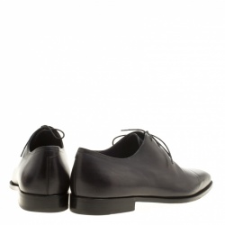 Berluti Shadow Grey Leather Alessandro Oxfords Size 42.5