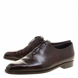 Pre Owned Berluti Burgundy Leather Alessandro Oxfords Size 43