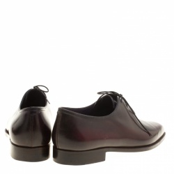 Pre Owned Berluti Burgundy Leather Alessandro Oxfords Size 43