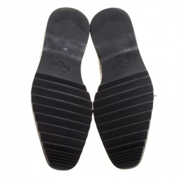 Pre Owned Berluti Black Leather Lace Up Oxfords Size 42.5