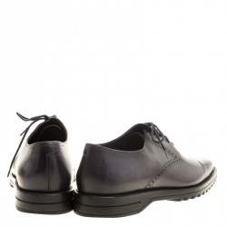Berluti Two Tone Grey Leahter Lace Up Oxfords Size 42.5
