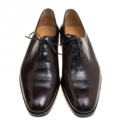 Berluti Black Leather Alessandro Oxfords Size 41