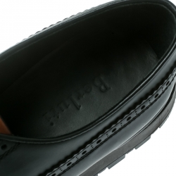  Berluti Black Brogue Leather Fast Track Sneakers Size 41