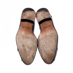 Pre Owned Berluti Black Leather Loafers Size 43