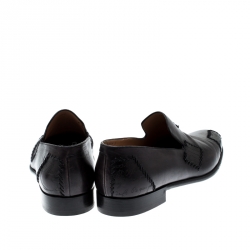 Pre Owned Berluti Black Leather Loafers Size 43