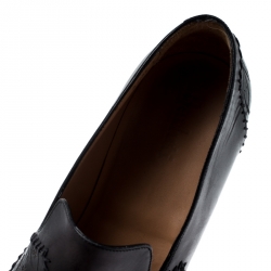 Pre Owned Berluti Black Leather Loafers Size 43