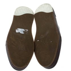 Berluti Brown Ombre Leather Playtime Low Top Sneakers Size 44.5