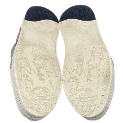 Pre Owned Berluti Multicolor Suede And Leather Low Top Sneakers Size 43.5