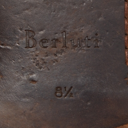 Pre Owned Berluti Brown Leather Lorenzo Loafers Size 42.5