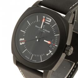 Pre Owned Bernhard H Mayer Black  Stainless Steel IL Nero Men's Wristwatch  44 mm