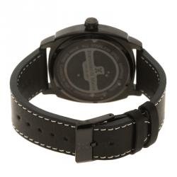 Pre Owned Bernhard H Mayer Black  Stainless Steel IL Nero Men's Wristwatch  44 mm