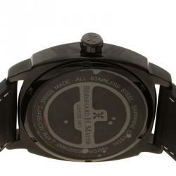 Pre Owned Bernhard H Mayer Black  Stainless Steel IL Nero Men's Wristwatch  44 mm