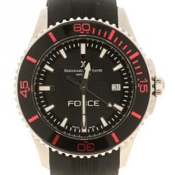 Bernhard H Mayer Black Stainless Steel Force Maximus Men's Wristwatch 44 mm