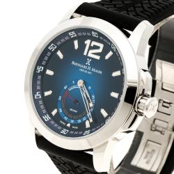 Pre Owned Bernhard H Mayer Blue Stainless Steel Drift Men's Wristwatch 44 mm