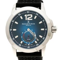 Pre Owned Bernhard H Mayer Blue Stainless Steel Drift Men's Wristwatch 44 mm