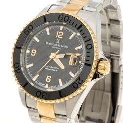 Pre Owned Bernhard H Mayer Black Stainless Steel Nauticus Royale II Men's Wristwatch 45 mm