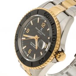 Pre Owned Bernhard H Mayer Black Stainless Steel Nauticus Royale II Men's Wristwatch 45 mm